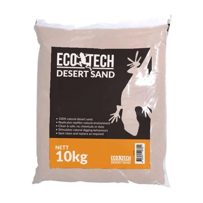 Eco Tech Desert Sand 10kg – White Natural Reptile Substrate