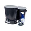 Skaza 15.3L Bokashi Organko Essential Set with Base - Pack of 2 - Black