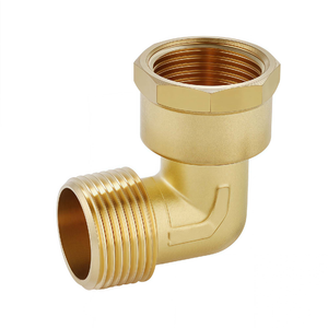 Kinetic - 20mm M&F Brass Threaded Elbow LF