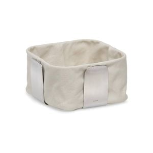 Blomus Desa Stainless Steel Bread Basket Holder 20.5x20.5cm Small Sand
