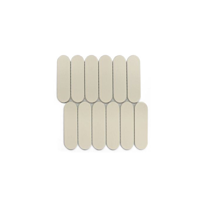 Johnson Tiles 276 x 290mm Beige Satin Ovella Mosaic Wall Tile - Each