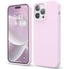Silicone Phone Case For iPhone 14 Pro Shockproof Microfiber Lining - Lilac