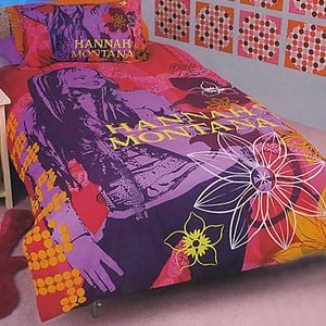 Disney Hannah Montana Purple Quilt Cover Set Single