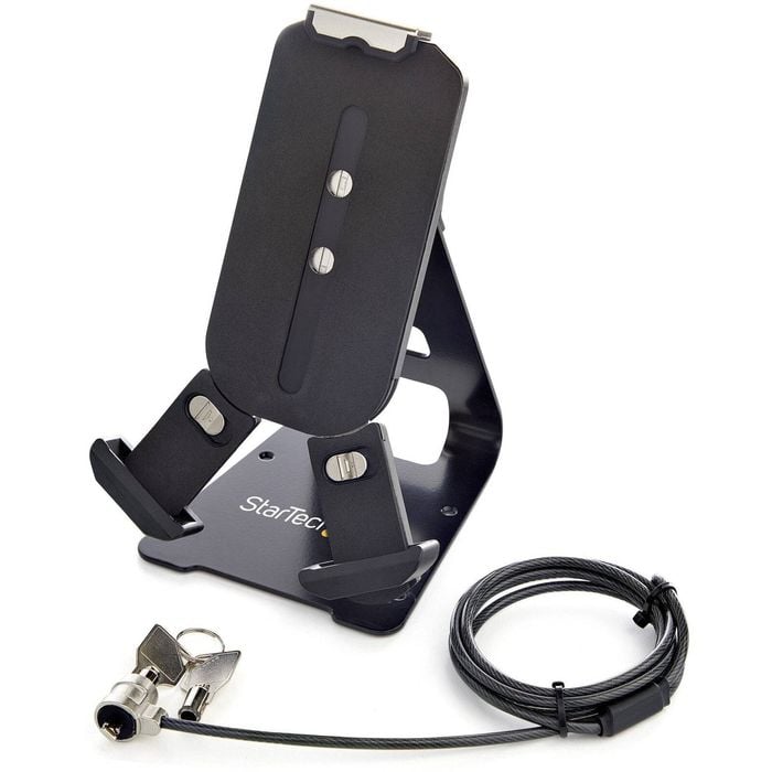 StarTech.com Secure Tablet Stand with K-Slot Cable Lock, Locking Universal Holder for 7.9"-13" Tablets, Adjustable
