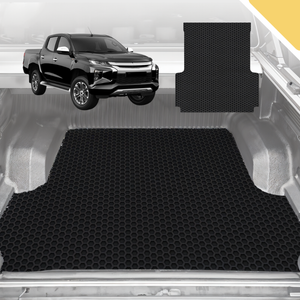 6D Pro Ute Tub Mat for All-new Mitsubishi Triton Double Cab (LC/MV) 2024-Current (With Spray On Liner or No Liner) Black
