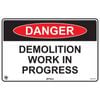 Pinnacle 300 x 200mm Poly Danger Demolition Work In Progress Sign 