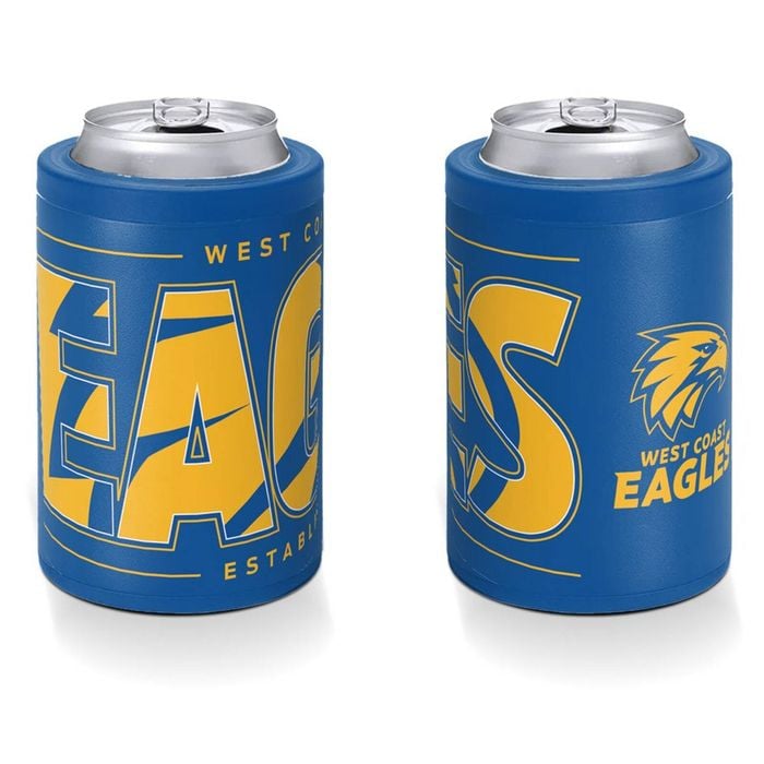 West Coast Eagles AFL Insulated Stainless Steel Can Cooler With Twist Top Lid