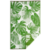 Fab Habitat 180x270cm Green Panama Lime Botanical Recycled Plastic Outdoor Rug