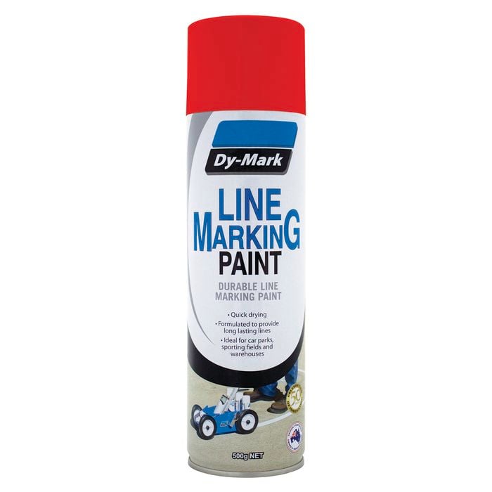 Dy-Mark 500g Red Line Marking Spray Paint - Bunnings Australia
