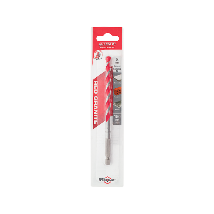 Diablo 8 x 150mm Red Granite Speedemon Drill Bit
