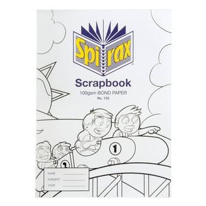 Spirax 100 Gsm 64 Pages Unruled No.152 Bond Paper Scrapbook School Notebook