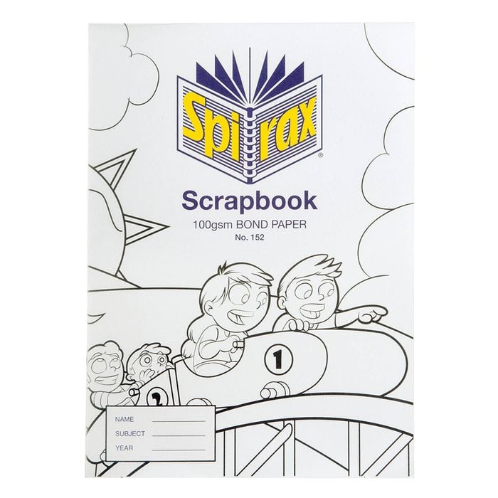 Spirax 100 Gsm 64 Pages Unruled No.152 Bond Paper Scrapbook School Notebook