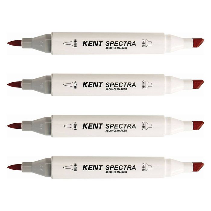 4x Kent Spectra Graphic Technical Markers Creative Drawing/design Cherry Pink