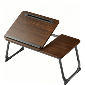 Catzon Laptop Desk For Bed With Usb Charge Port & 5 Different Angles-brown