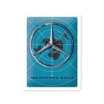 Nostalgic-Art Small Sign Mercedes- Benz Blue Map
