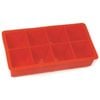 Avanti Soft Silicone 6-Cup Square Ice Cube Tray Mould Maker Freezer Mold Red