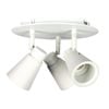 Oriel Lighting Zoom 3lt Round Spot Light White