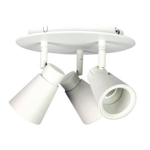 Oriel Lighting Zoom 3lt Round Spot Light White