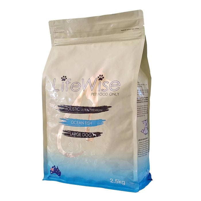 Lifewise Adult Large Dry Dog Food Ocean Fish W/ Lamb & Vegetables 2.5kg