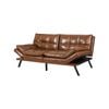 Levede PU Futon Sofa Bed 3-Seater 179CM Brown