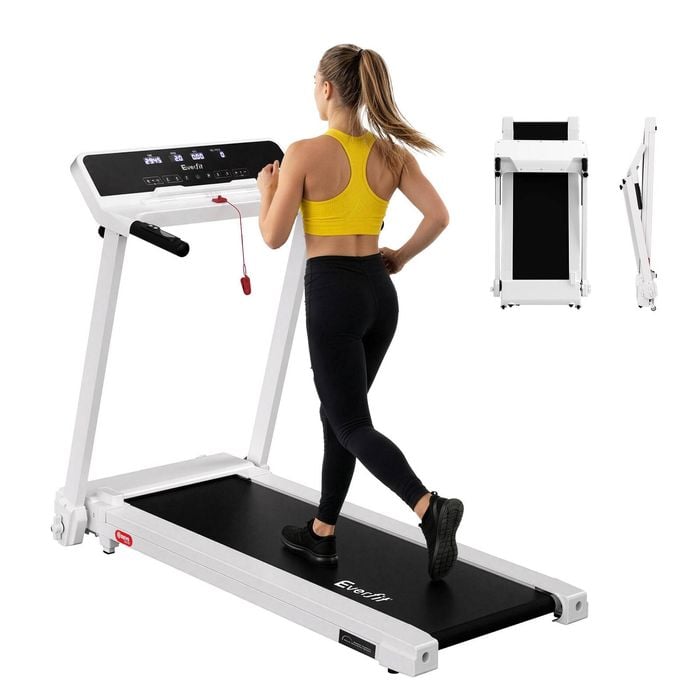 Everfit Treadmill Electric Foldable 420mm White