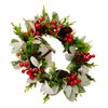 Christmas Wreath Simulated Garland Hanging Decor [Green]
