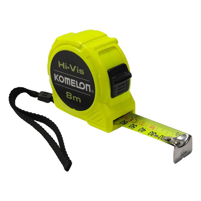 Komelon 8m x 25mm Hi-Vis Lock Pocket Tape