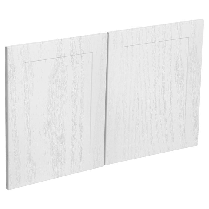 Kaboodle 900mm Provincial White Alpine Medium Rangehood Doors - 2 Pack
