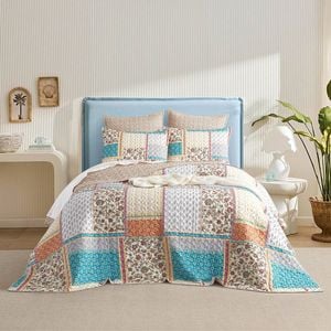 Renee Taylor Amber Quilted Reversible European Square Pillowcase 65x65cm