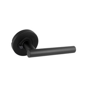 Schlage Matte Black Element Series Amelia Privacy Lever Set