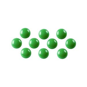 10PK Quartet 20mm Magnet Buttons For Magnetic Board - Green