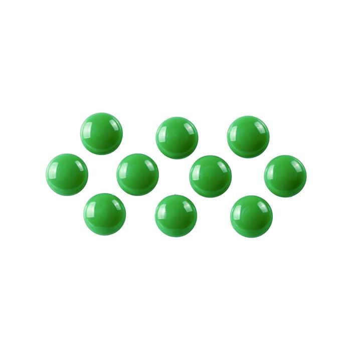 10PK Quartet 20mm Magnet Buttons For Magnetic Board - Green