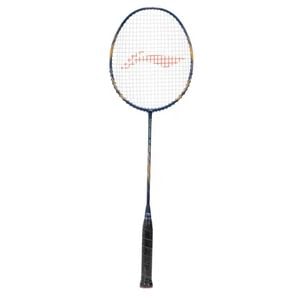 Li-Ning Super Series 900 Carbon Fibre Strung Badminton Racket with Full Racket Cover (Navy/Gold) | Maximum String Tension- 30lbs