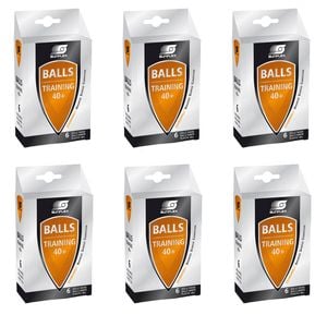 6x 6PK Sunflex Plastic Table Tennis Balls 40+ Rating for Serve Practice/Training