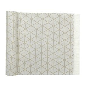 Nf Home & Entertaining Essentials Jacquard Table Runner 35x250cm Taupe