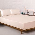 Pieridae Plain Dyed Fitted Sheet Bonus Pack Sand - Single