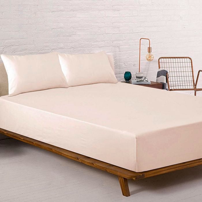 Pieridae Plain Dyed Fitted Sheet Bonus Pack Sand - Single