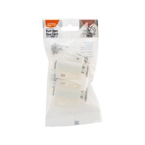 Taskmaster 38mm Push To Open Magnetic Catch White - 2 Pack