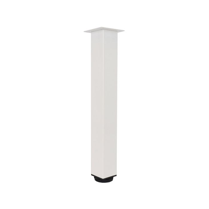 Adoored 50 x 400mm White Square Metal Leg