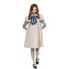 M3GAN Halloween Halloween Costume Adult Horror Doll Dress with Bow and Striped Sleeves, Small