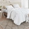Bedding House Organic Cotton Basic White Quilt Cover Set