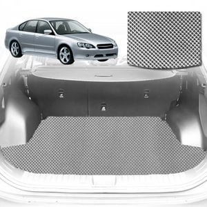 6D Diamond Car Boot Mat for Subaru Liberty 6GEN2015-2020-Sedan-Cargo Mat-Grey-Outback GT