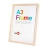 Unigift A3 Wooden/Glass Poster Picture Photo Frame 29.7x42cm Natural