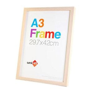 Unigift A3 Wooden/Glass Poster Picture Photo Frame 29.7x42cm Natural