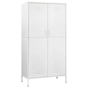 vidaXL Wardrobe White 90x50x180 cm