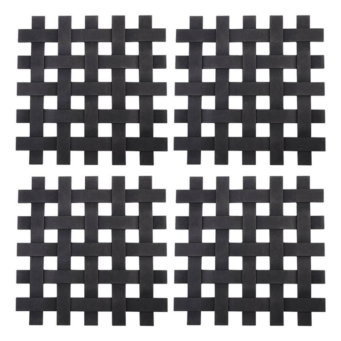 4PK Appetito Silicone Lattice Heat Resistant Trivet 17.5x17.5cm