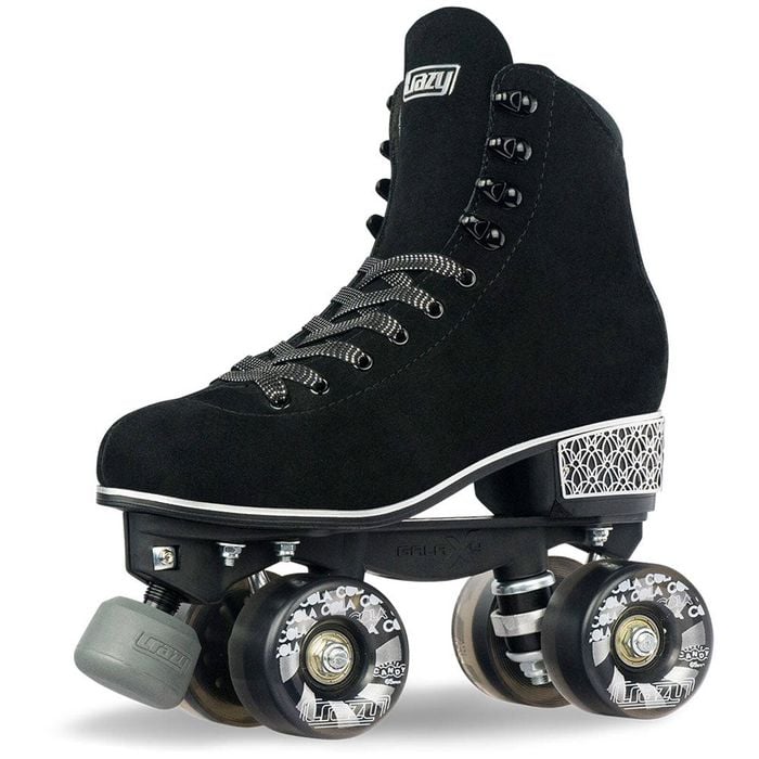 Crazy Skates Evoke Leather Suede Roller Skates - Black