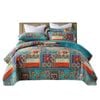 Catzon 3 Pieces Queen Size Quilt Bedding Set Floral Reversible Bedspread