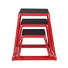 VEVOR Plyometric Jump Boxes Red Anti-Slip Fitness Exercise for Home Gym Training