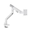 Heavy Duty Gas Spring Single Screen Monitor Arm for 17-49" Displays Screen Holder VESA Mount in Fine White - Monitor Arm